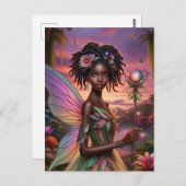 African Fairy Postkarte (Vorne/Hinten)