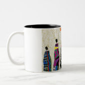African Family Collage Mug by Alicia McDaniel Fine Zweifarbige Tasse (Links)