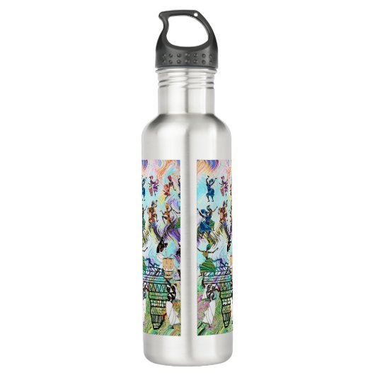 African Feast: Rhythms of Africa Edelstahlflasche (Rückseite)