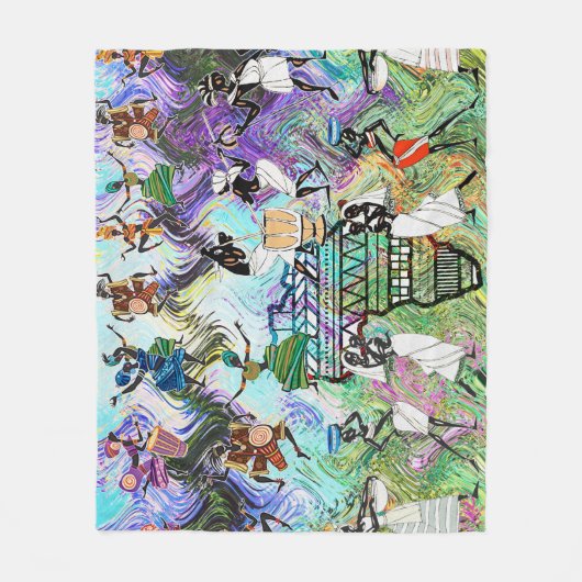 African Feast: Rhythms of Africa Fleecedecke (Vorderseite)