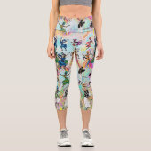 African Feast: Rhythms of Unity Capri Leggings (Vorderseite)