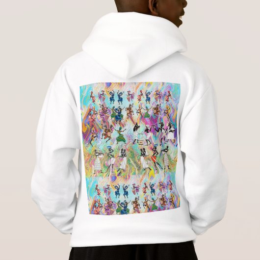 African Feast: Rhythms of Unity Hoodie (Rückseite)