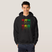 African Flag Dripping I'm Black Every Month Black  Hoodie (Vorne ganz)