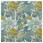 African Floral Blue Green Stoff (Muster)