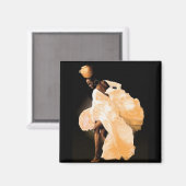 African Folk Dance Magnet (Vorderseite/Rückseite)