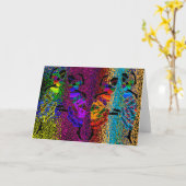 African Foot Dance Karte (Gelbe Blume)