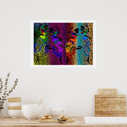 African Foot Dance Poster (Küche)