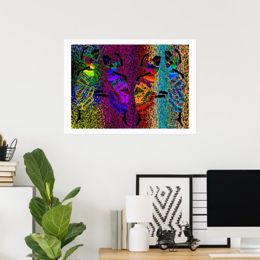 African Foot Dance Poster (Heimbüro)
