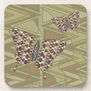 African Frack Square Untersetzer