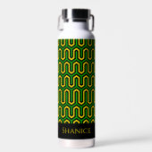 African Geometric Print Jamaican Pattern Trinkflasche (Vorne)