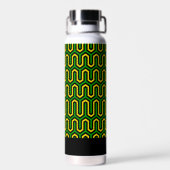 African Geometric Print Jamaican Pattern Trinkflasche (Rückseite)