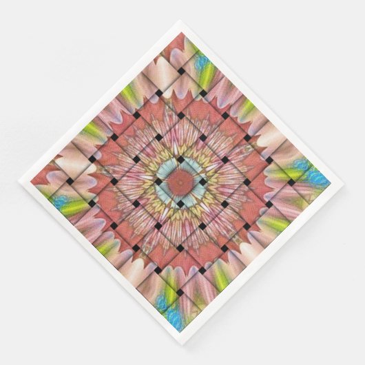 African Geometric Woven Design Napkins Serviette (Ecke)
