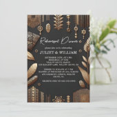 African Ghana Nigeria Traditionelle Probe Abendess Einladung (Stehend Vorderseite)