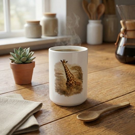 African Giraffe Art | Elegant Wildlife Safari Kaffeetasse