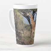 African Giraffe Late Tasse (Linke Ecke)