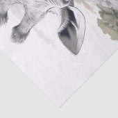 African Giraffe Pencil Sketch Seidenpapier (Detail)