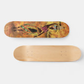 African Girl and Giraffe - Friends - Art Zeichn - Skateboard (Horizontal)