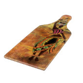 African Girl and Giraffe - Friends - Kunst Zeichne Schneidebrett (Ecke)