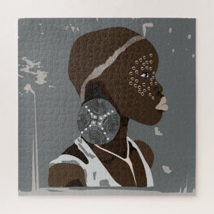 African Girl Artwork Puzzle