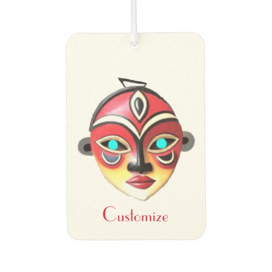 African Girl Face Mask Thunder_Cove Autolufterfrischer (Vorderseite)