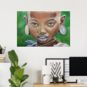 African Girl Poster (Heimbüro)