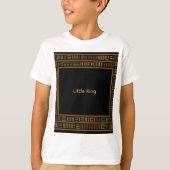 African Gold Kente Kids T - Shirt (Vorderseite)