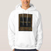 African Gold Kente Pattern Hoodie (Vorderseite)