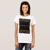 African Gold Kente Pattern T - Shirt (Vorne ganz)