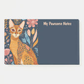 African Golden Cat Boho My Pawsome Personal Post-it Klebezettel (Vorderseite)