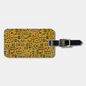 African Golden Kente Gepäckanhänger (Vorderseite horizontal)