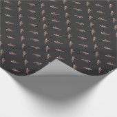 African Gray Chriatmas Geschenkpapier (Ecke)