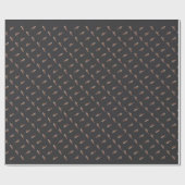 African Gray Chriatmas Geschenkpapier (Flach)