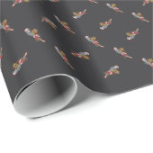 African Gray Chriatmas Geschenkpapier (Rolleneckpunkt)