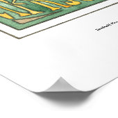 African Gray Nouveau Poster (Ecke)