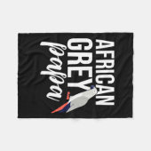 African Gray Papa Fleecedecke (Vorderseite (Horizontal))