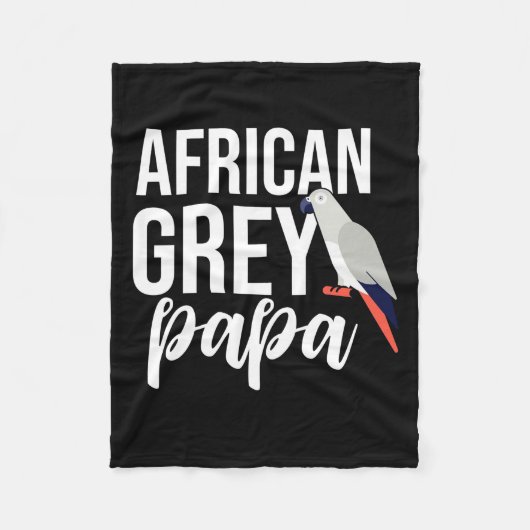 African Gray Papa Fleecedecke (Vorderseite)