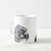 African Gray Parrot Bird Lover Kaffeetasse (Vorderseite Links)