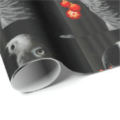 African Gray Parrot Christmas Geschenkpapier (Rolleneckpunkt)