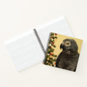 African Gray Parrot Christmas Notebook Notizblock (Innenseite)