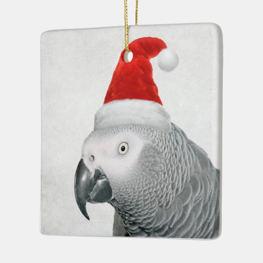 African Gray Parrot Christmas Ornament (Links)