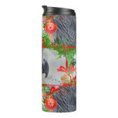 African Gray Parrot Christmas Thermosbecher (Nach rechts gedreht)