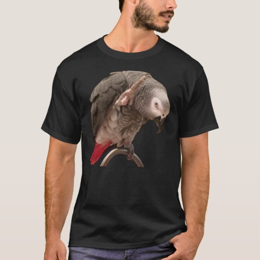 African Gray Parrot Einstein Funny Quotes T - Shir T-Shirt (Vorderseite)