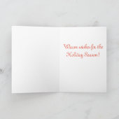 African Gray Parrot Holiday Card Karte (Innenseite)