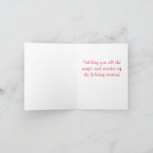 African Gray Parrot Holiday Cards Karte (Innenseite)