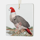 African Gray Parrot Keramik Weihnachtsschmuck (Links)