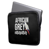 African Gray Parrot Mama Laptopschutzhülle (Vorderseite Links)
