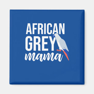 African Gray Parrot Mama Magnet