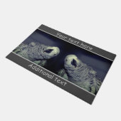 African Gray Parrot Niedlich Bird Personalisiert Fußmatte (Schrägansicht)