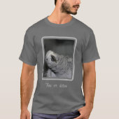 African Gray Parrot Niedlich Bird Personalisiert T-Shirt (Vorderseite)