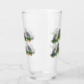 African Gray Parrot Party Glass Tumbler (Links)